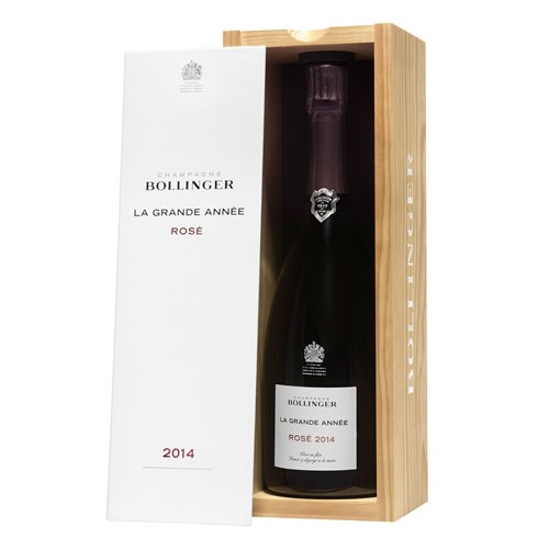 Send Bollinger Grande Annee Vintage Rose 2014 75cl Champagne Gift
